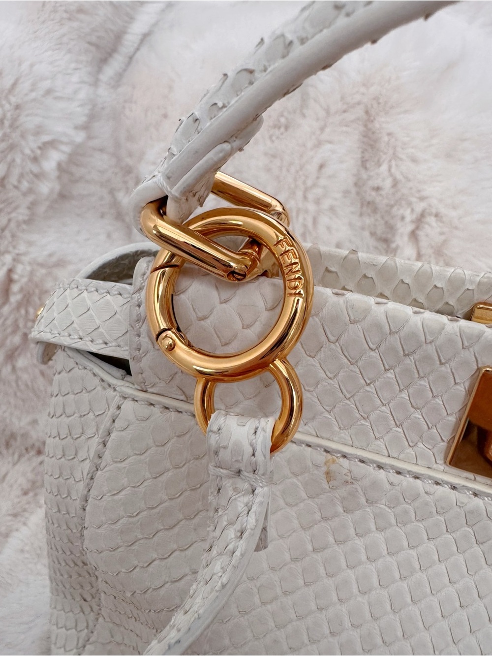 Fendi Python Mini Peekaboo - Picture 7 of 15